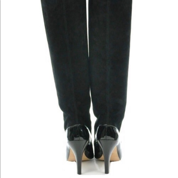 Diane Von Furstenberg heeled Boots with patent leather trim! - Picture 2 of 3